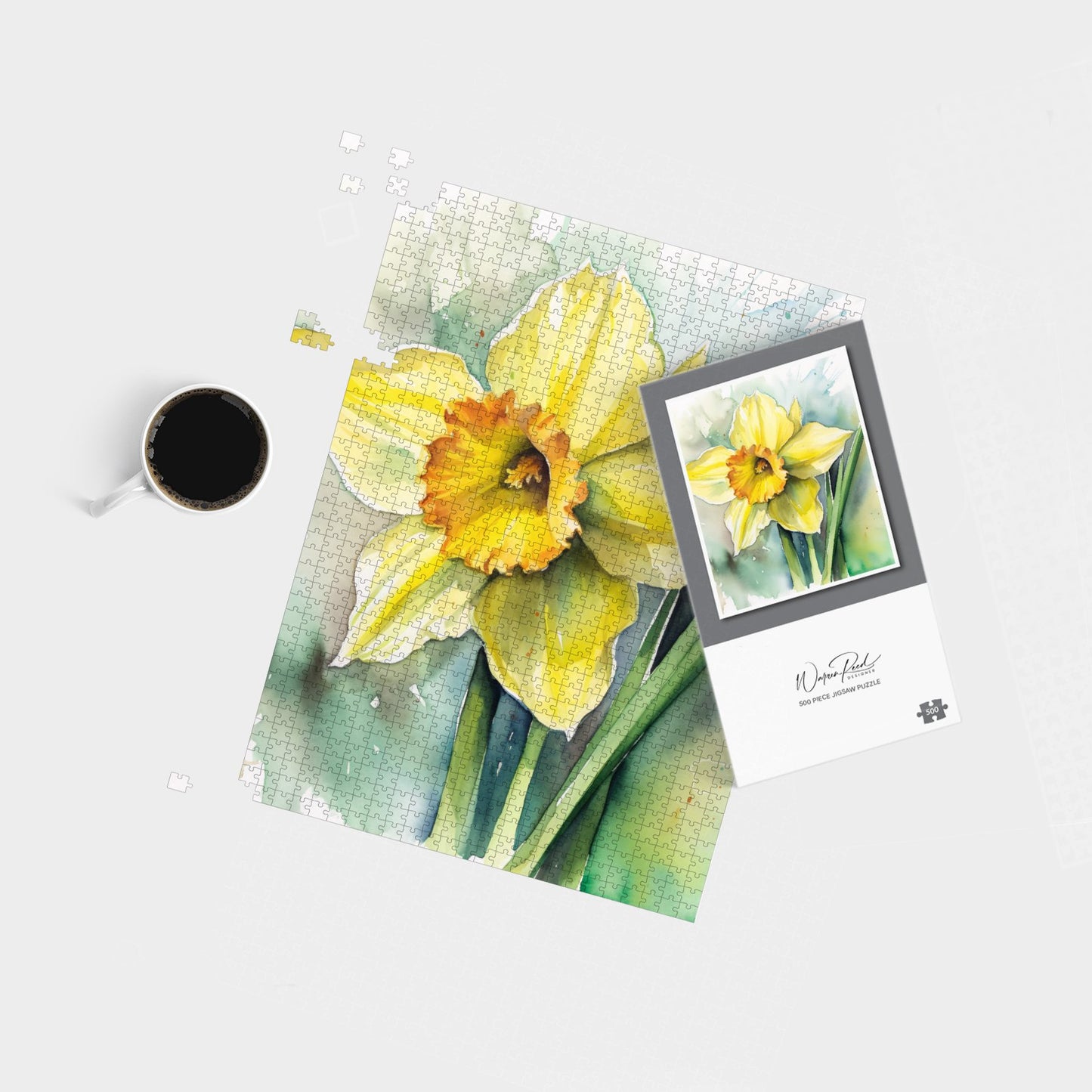 Watercolour Daffodil Jigsaw Puzzle