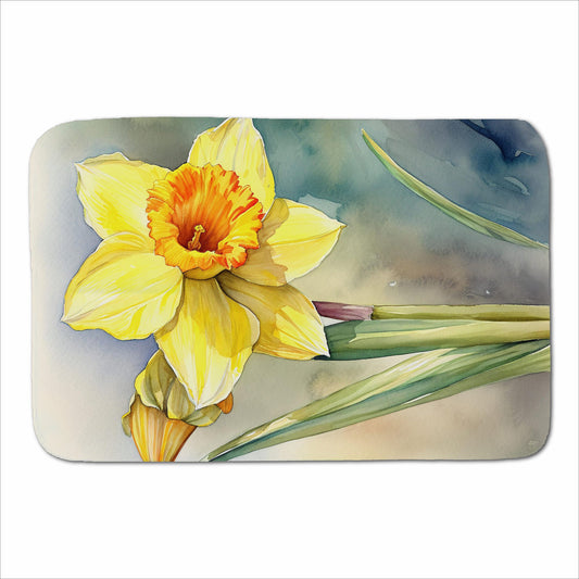 Daffodil Watercolour Sherpa Blanket