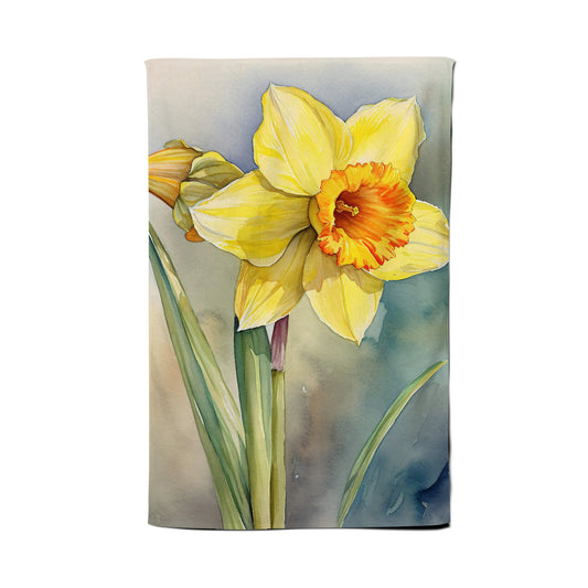 Daffodil Watercolour Tea Towel
