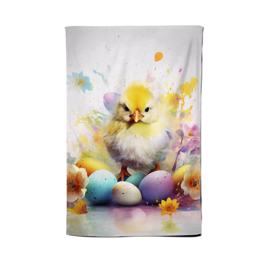 Easter Chick Splashart Tea Towel