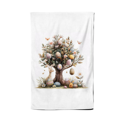 Easter Tree with Easter Eggs Tea Towel