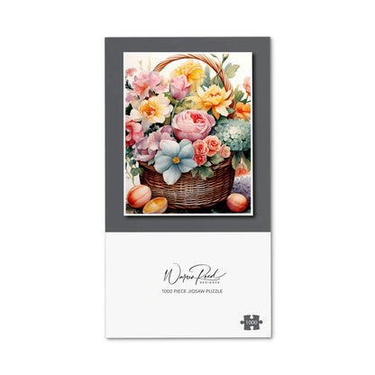 Easter Watercolour Basket Jigsaw Puzzle