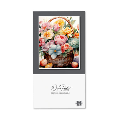 Easter Watercolour Basket Jigsaw Puzzle
