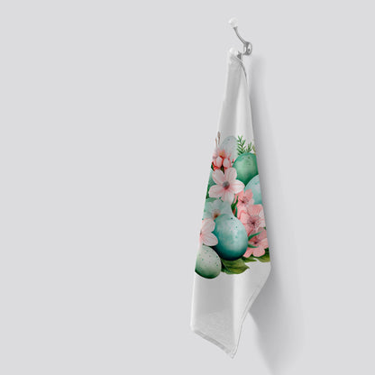 Cute Easter Egg Arrangement Tea Towel