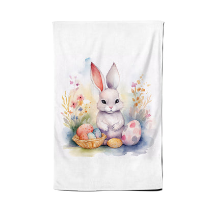 Waterolour Easter Bunny Tea Towel