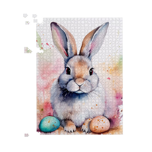 Easter Bunny Watercolour Jigsaw Puzzle