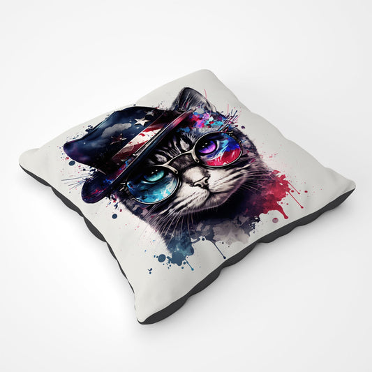 American Shorthair Cat Face Splashart Pet Bed