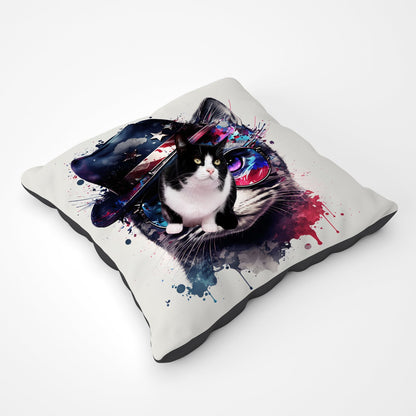 American Shorthair Cat Face Splashart Pet Bed