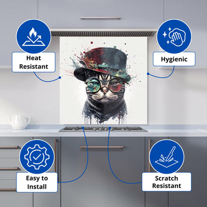 American Shorthair Cat Splashart Kitchen Splashback