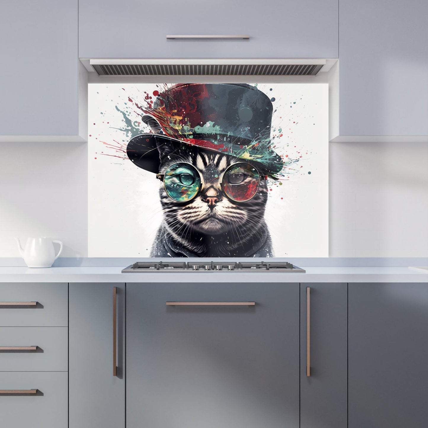 American Shorthair Cat Splashart Kitchen Splashback
