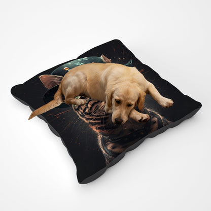 Bengal Cat Face Glasses Splashart Pet Bed