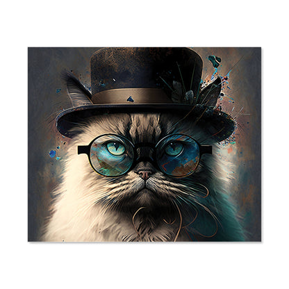 Birman Cat Face Splashart Kitchen Splashback
