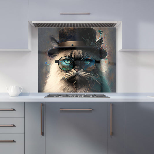 Birman Cat Face Splashart Kitchen Splashback