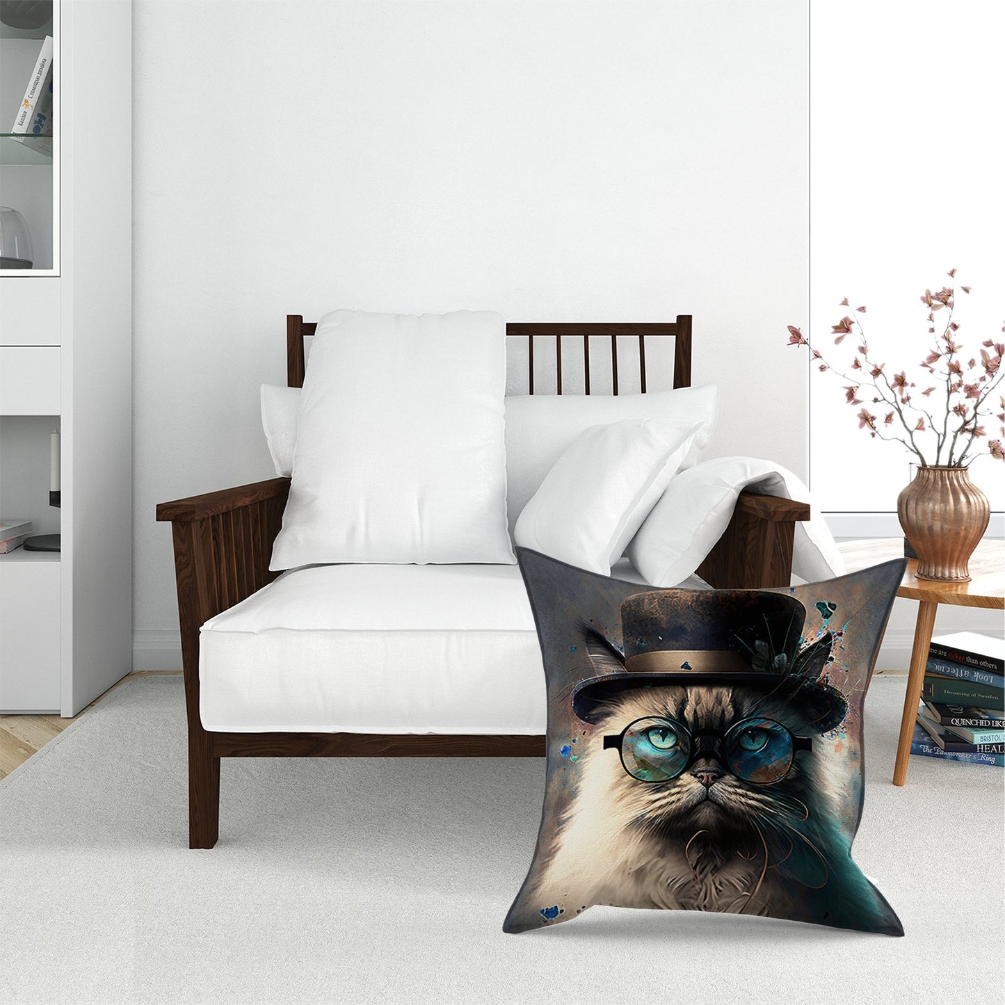 Birman Cat Face Splashart Pet Bed