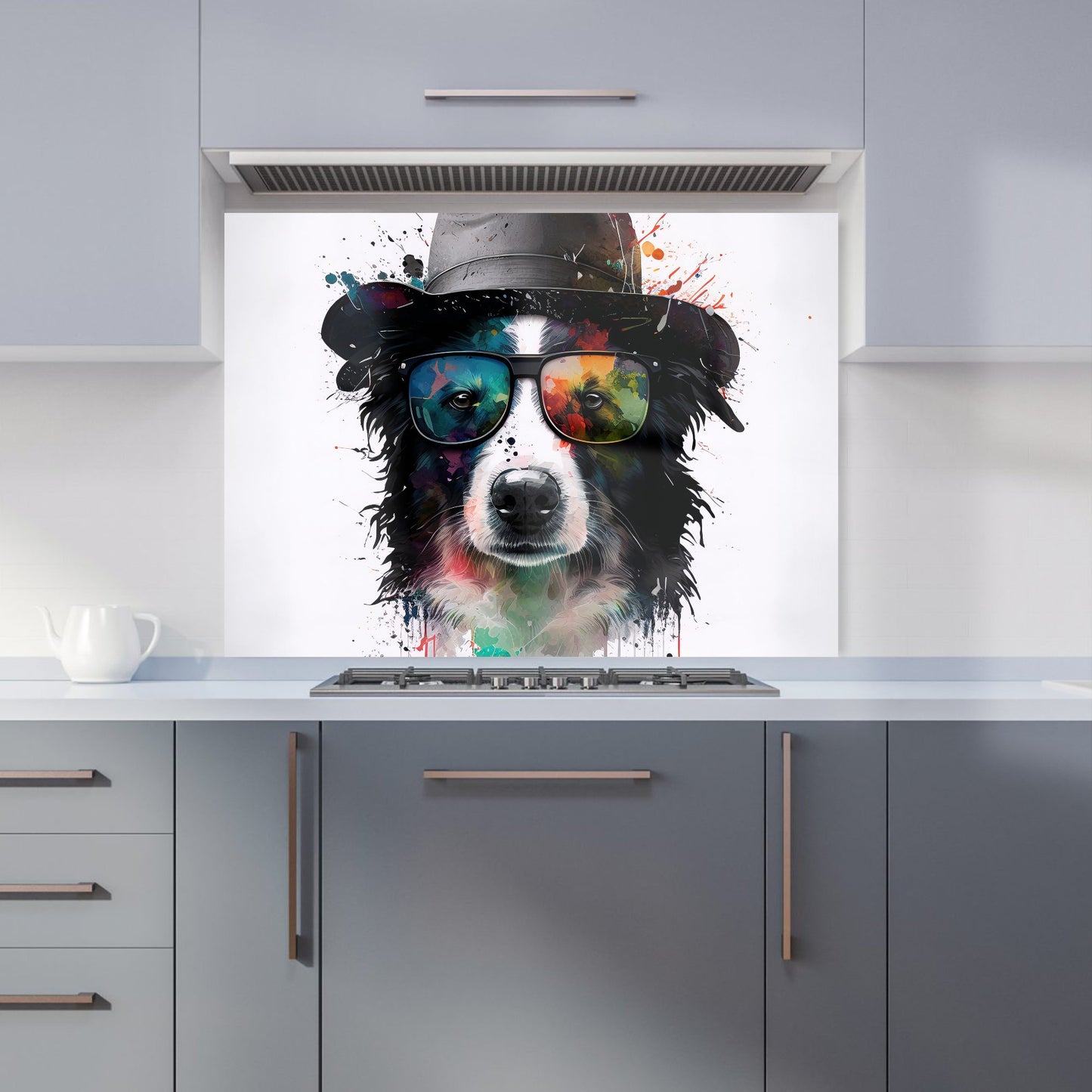 Border Collie Dog Kitchen Splashback