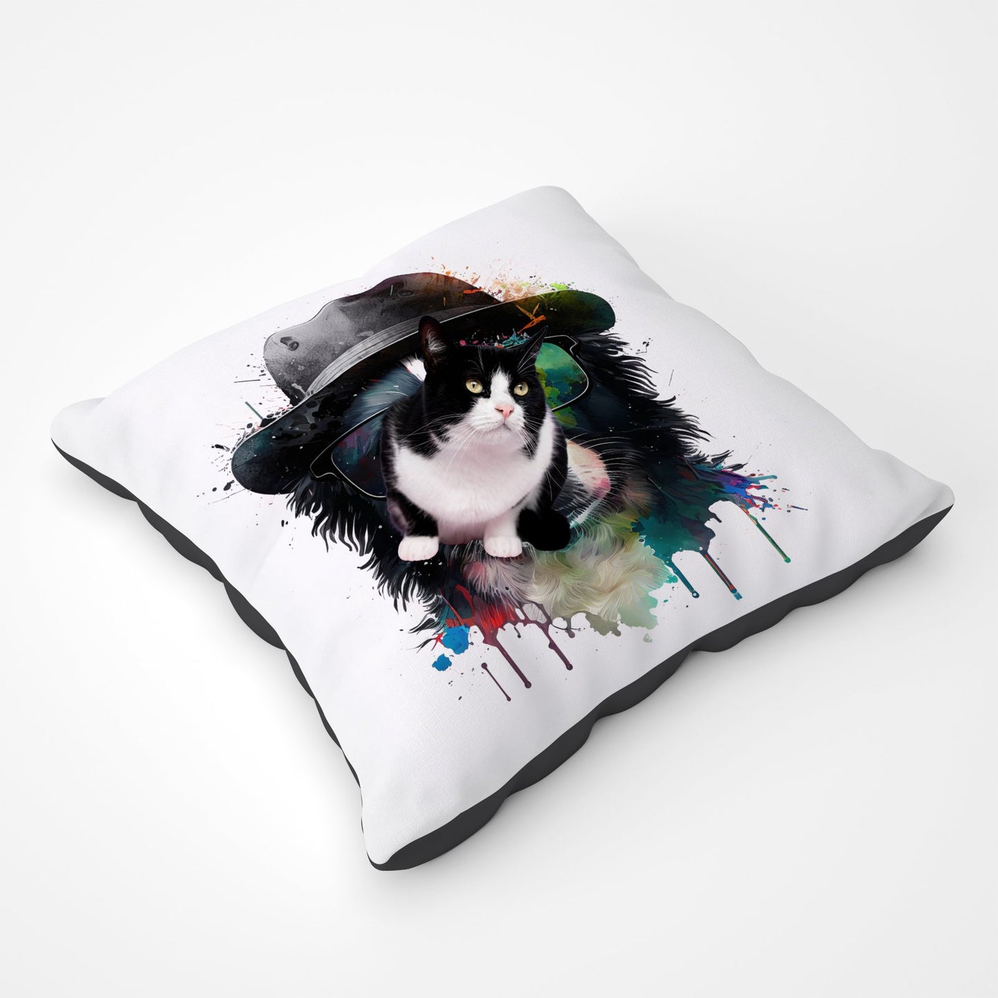 Border Collie Dog Splashart Pet Bed