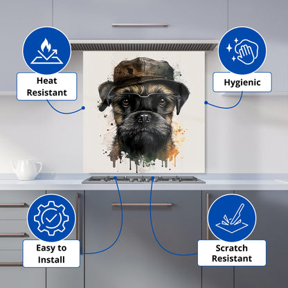 Border Terrier Dog Kitchen Splashback