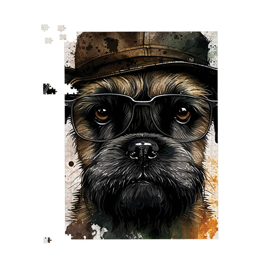 Border Terrier Dog Jigsaw Puzzle