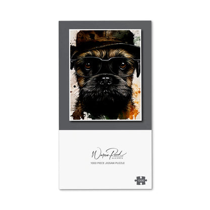 Border Terrier Dog Jigsaw Puzzle