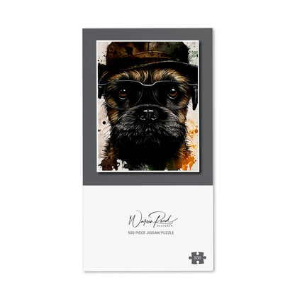 Border Terrier Dog Jigsaw Puzzle