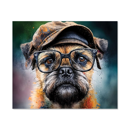 Border Terrier Dog Splashart Kitchen Splashback
