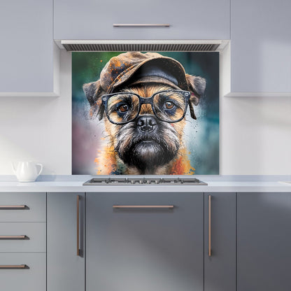 Border Terrier Dog Splashart Kitchen Splashback