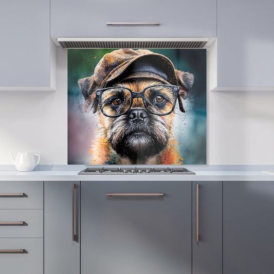 Border Terrier Dog Splashart Kitchen Splashback