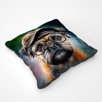 Border Terrier Dog Splashart Pet Bed