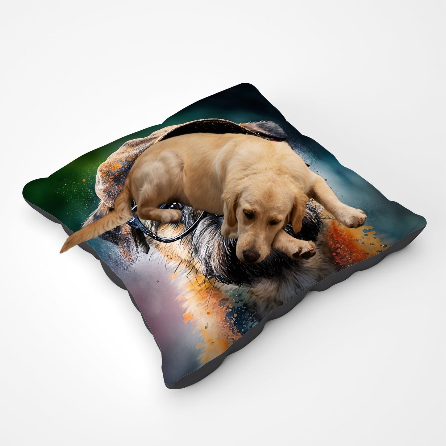 Border Terrier Dog Splashart Pet Bed