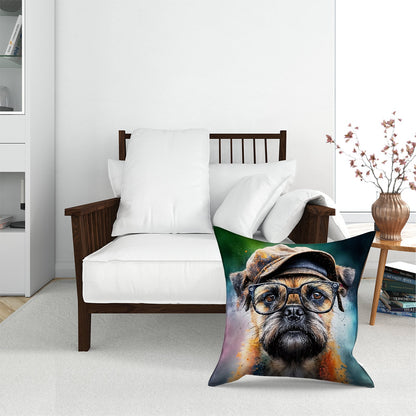 Border Terrier Dog Splashart Pet Bed