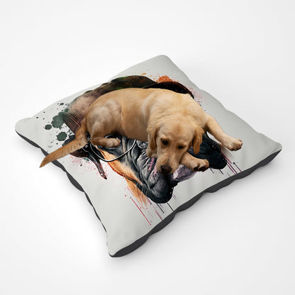 Boxer Dog With Glasses Splashart Pet Bed