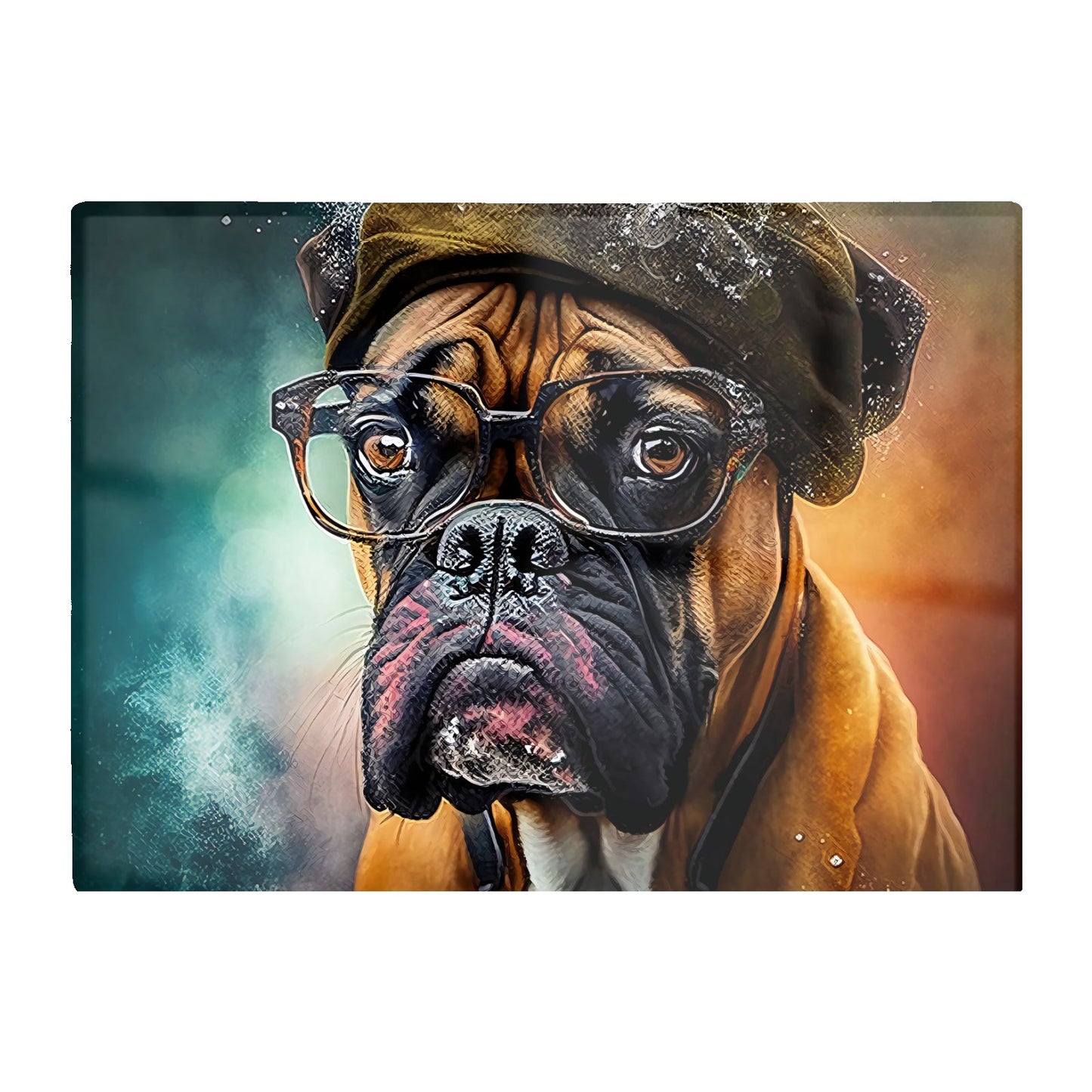 Boxer Dog Splashart Chopping Board