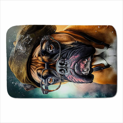 Boxer Dog Splashart Sherpa Blanket