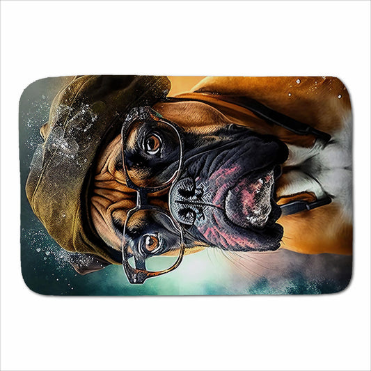 Boxer Dog Splashart Sherpa Blanket