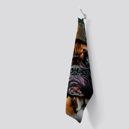 Boxer Dog Splashart Tea Towel