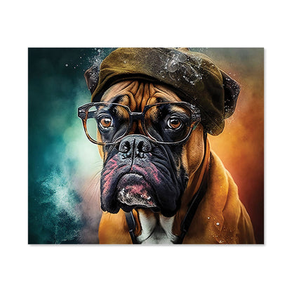 Boxer Dog Splashart Kitchen Splashback