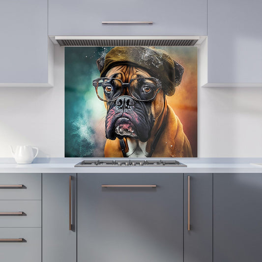 Boxer Dog Splashart Kitchen Splashback