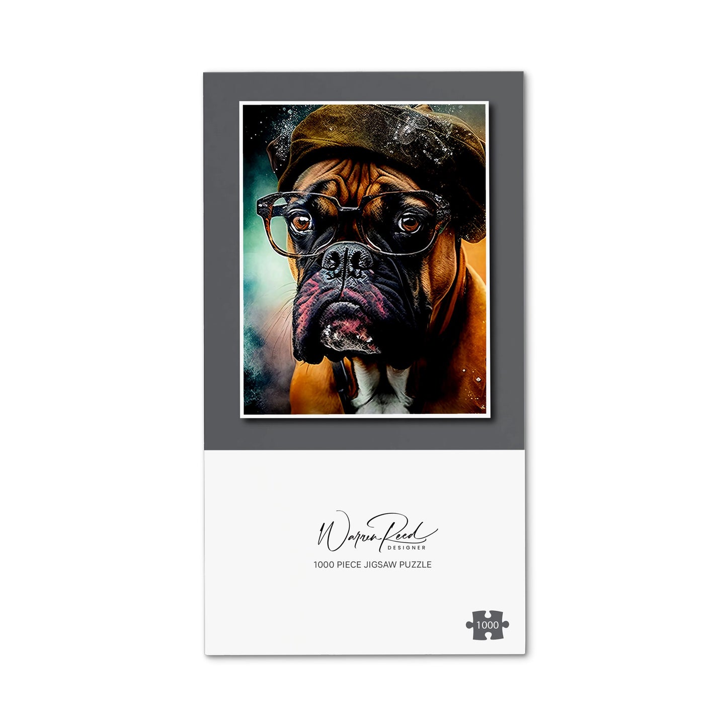 Boxer Dog Splashart Jigsaw Puzzle