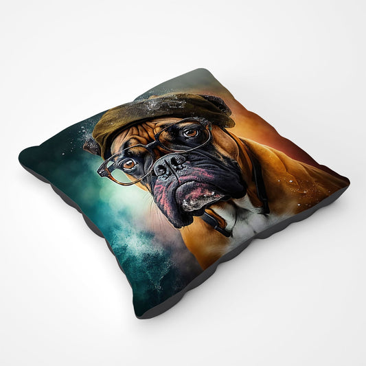 Boxer Dog Splashart Pet Bed