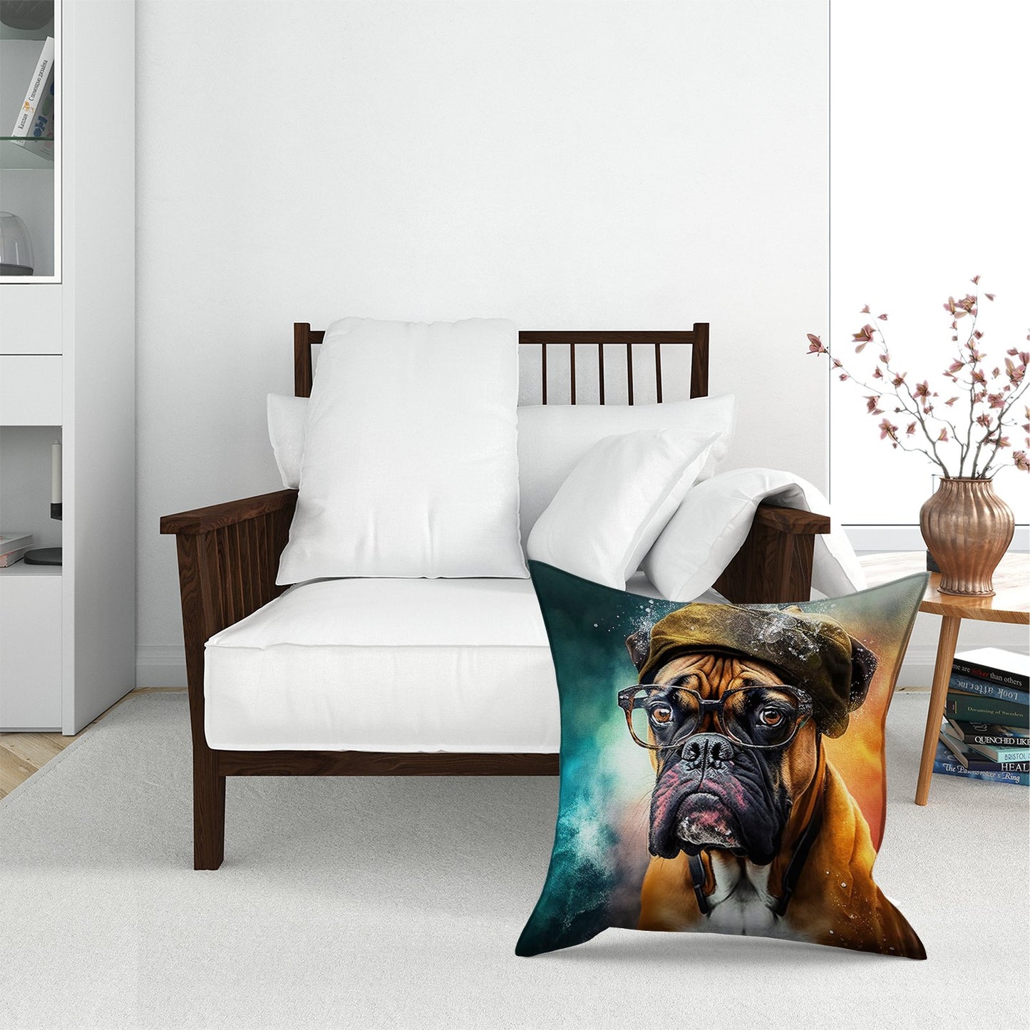 Boxer Dog Splashart Pet Bed