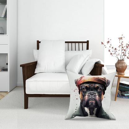 Boxer Dog With Hat Splashart Pet Bed
