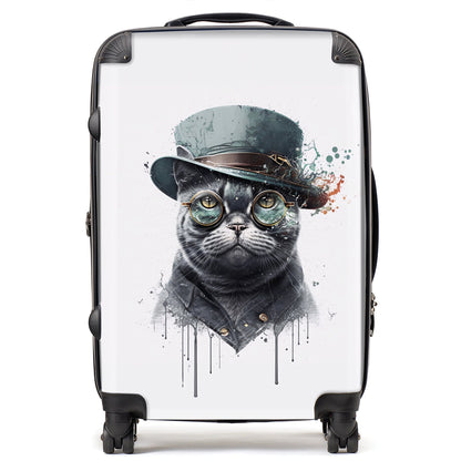 British Shorthair Cat Splashart Suitcase