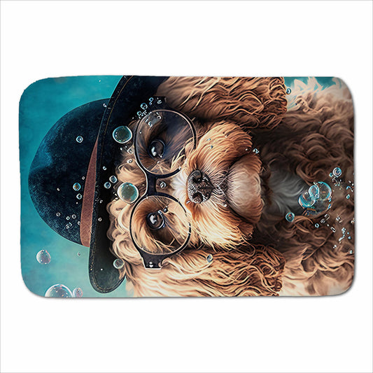 Cavapoo Dog Splashart Sherpa Blanket