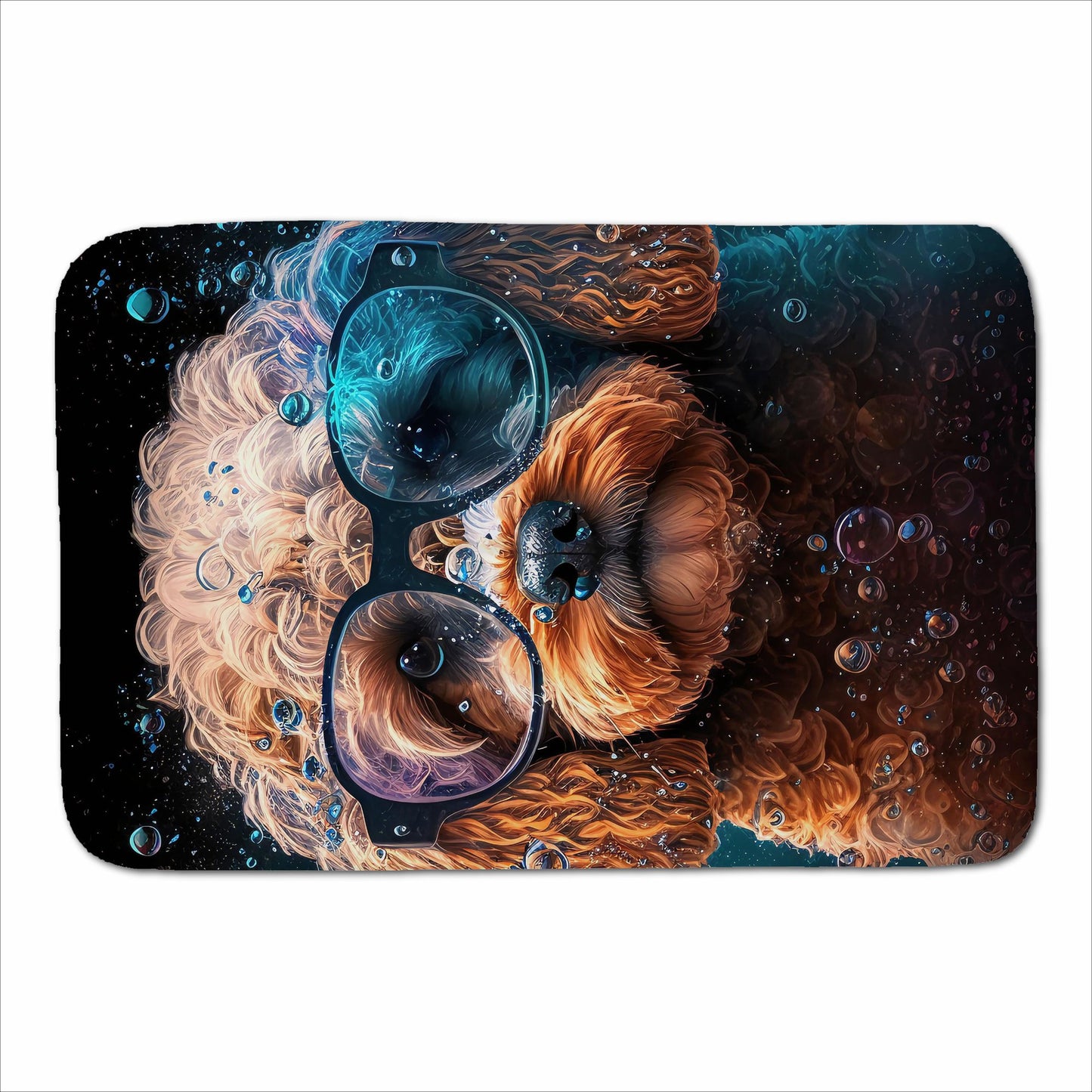 Cavapoo Dog Face Splashart Sherpa Blanket