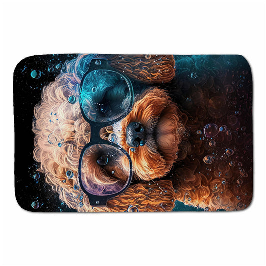 Cavapoo Dog Face Splashart Sherpa Blanket