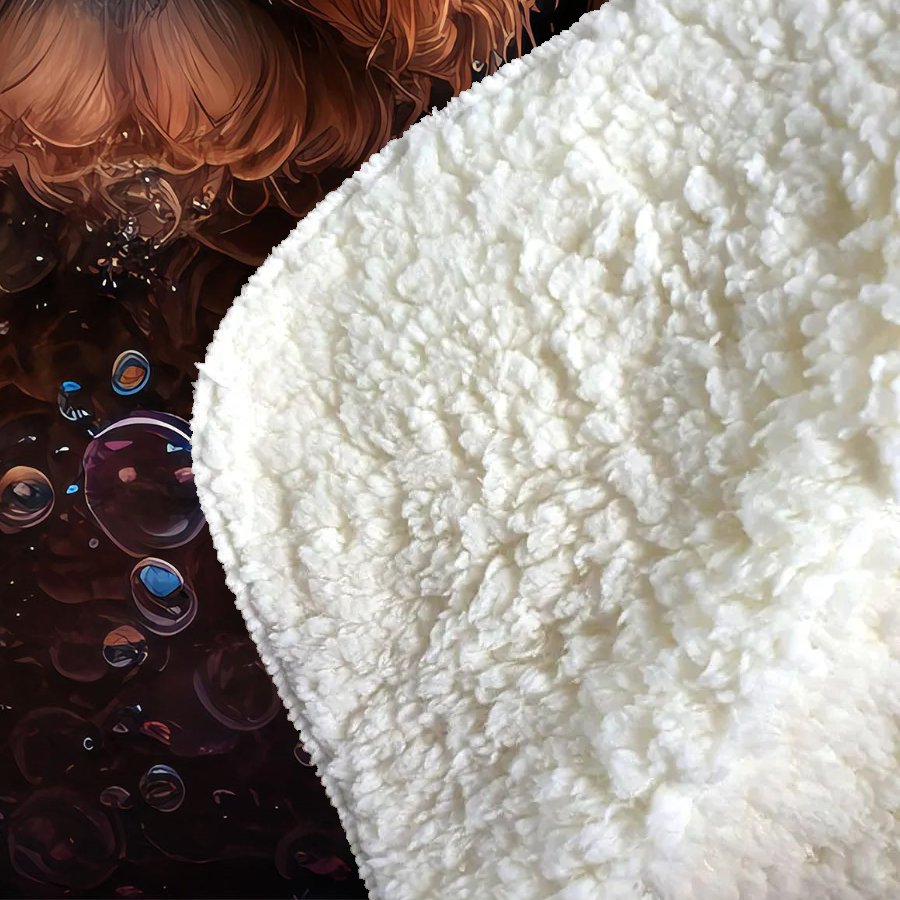 Cavapoo Dog Face Splashart Sherpa Blanket