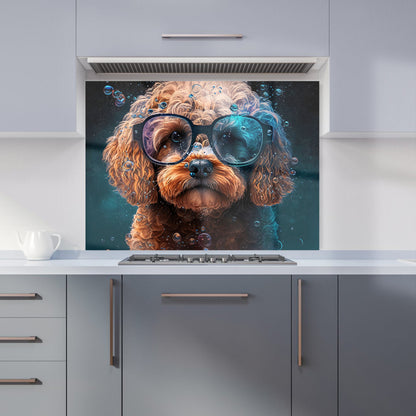 Cavapoo Dog Face Splashart Kitchen Splashback