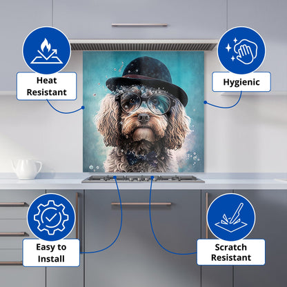 Cockapoo Dog Splashart Kitchen Splashback