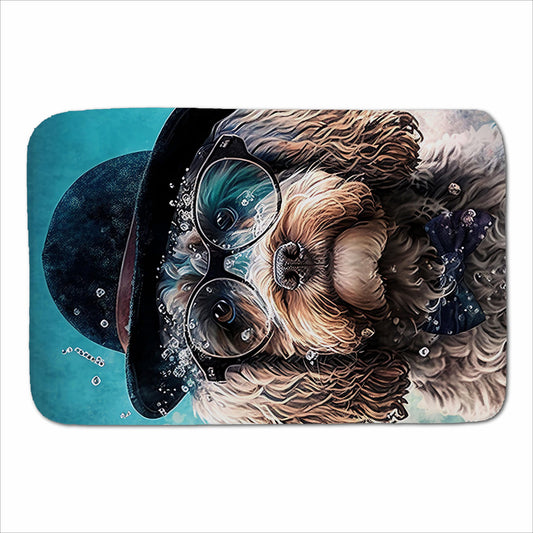 Cockapoo Dog Splashart Sherpa Blanket