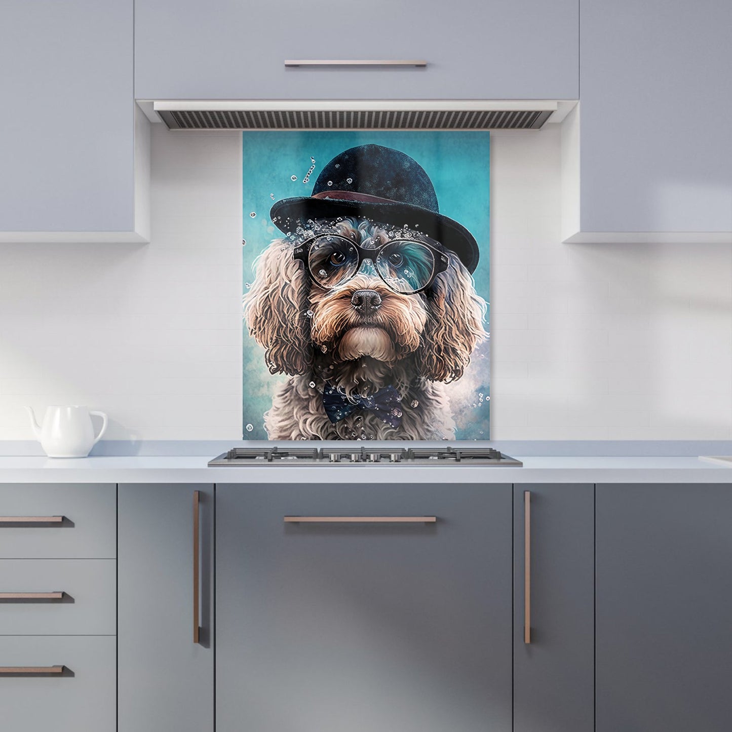 Cockapoo Dog Splashart Kitchen Splashback